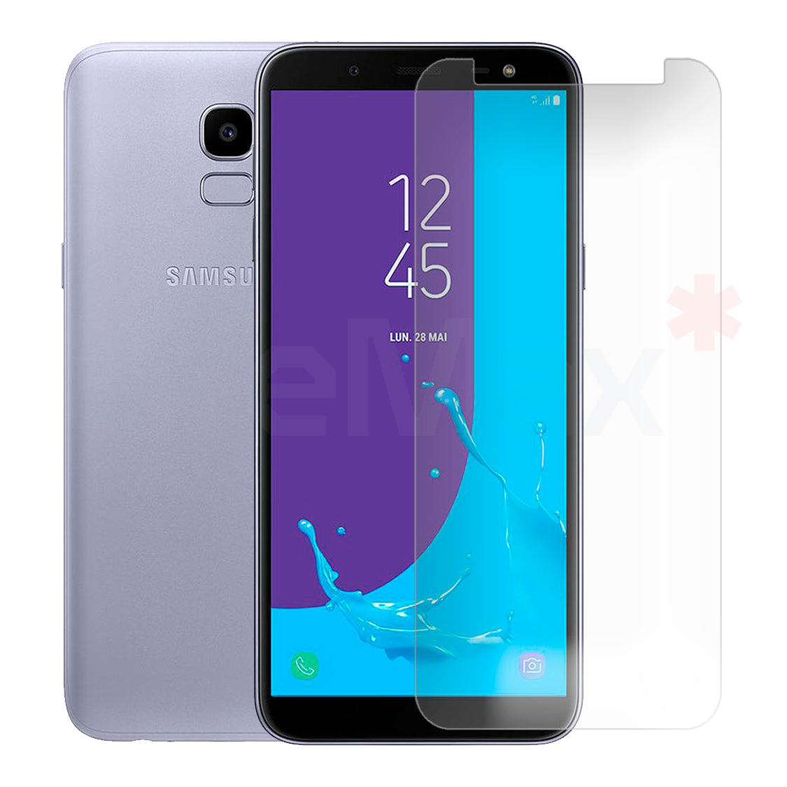 Lamina de Vidrio Templado Completa Resistente Compatible con Samsung Galaxy J6