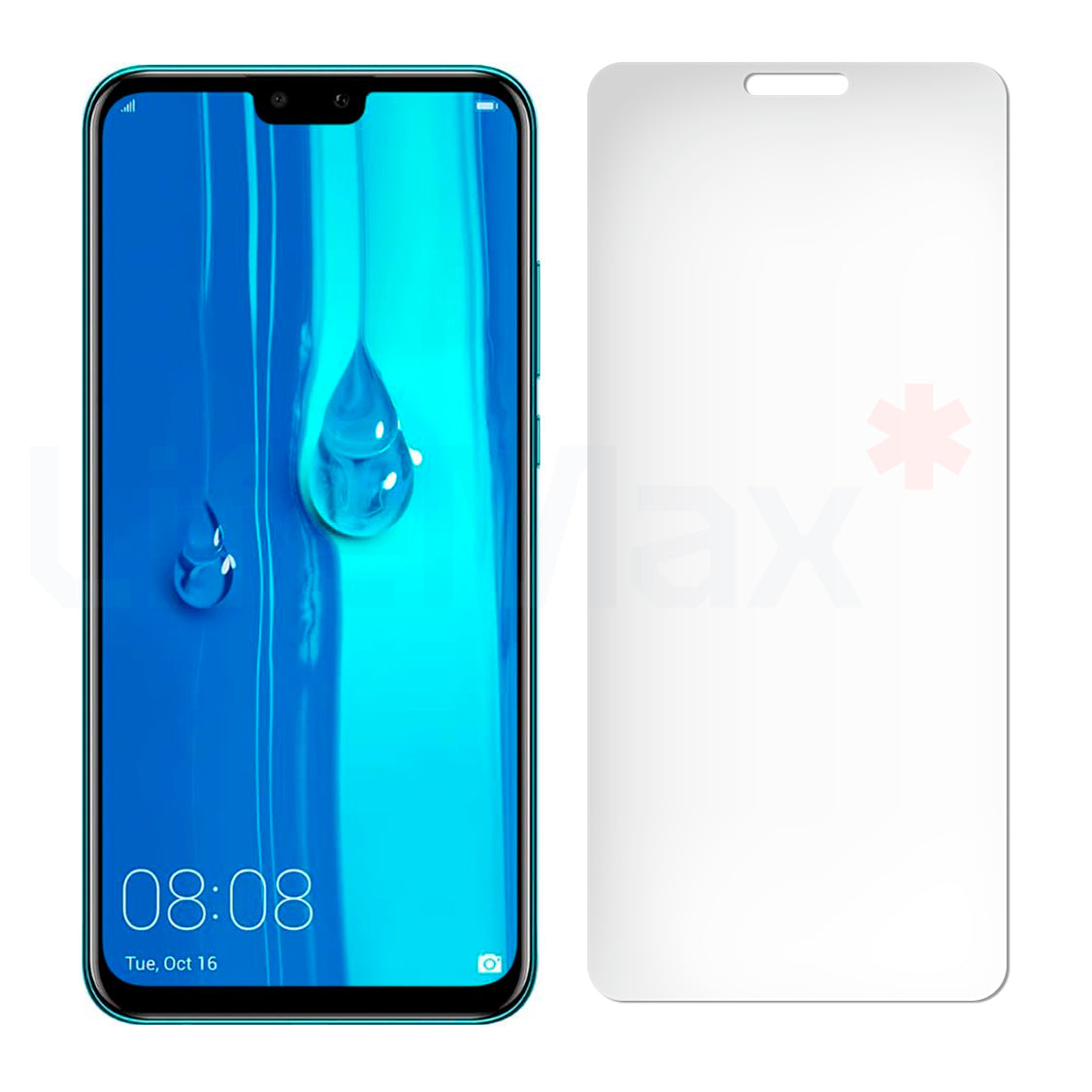 Lamina de Vidrio Templado Completa Resistente Compatible con Huawei Y9 2019