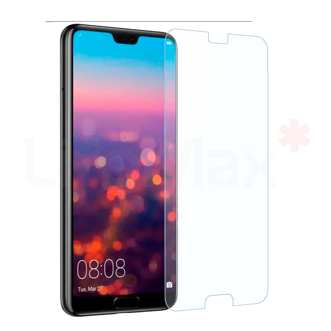 Lamina de Vidrio Templado Completa Resistente Compatible con Huawei P20 Pro