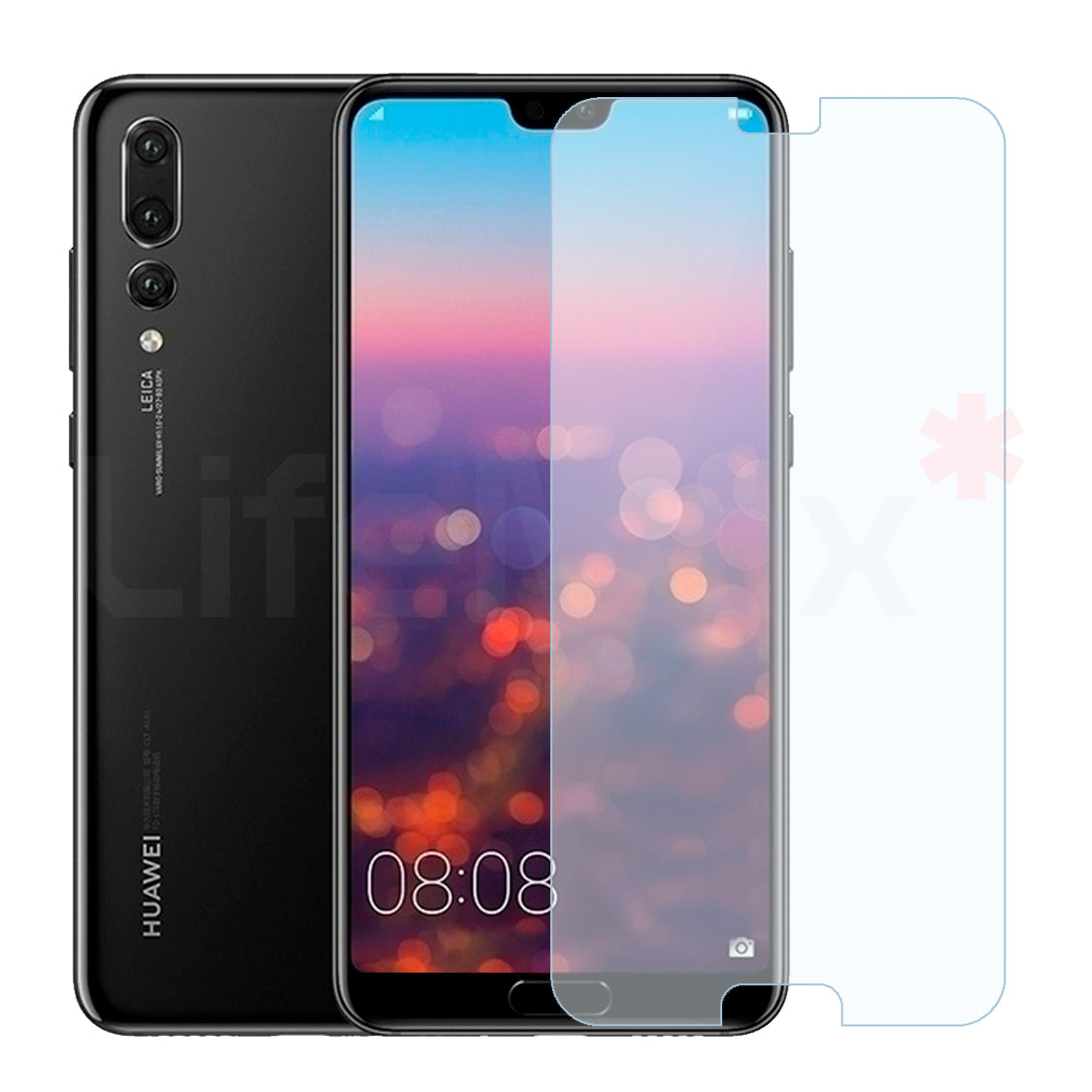 Lamina de Vidrio Templado Completa Resistente Compatible con Huawei P20 Pro