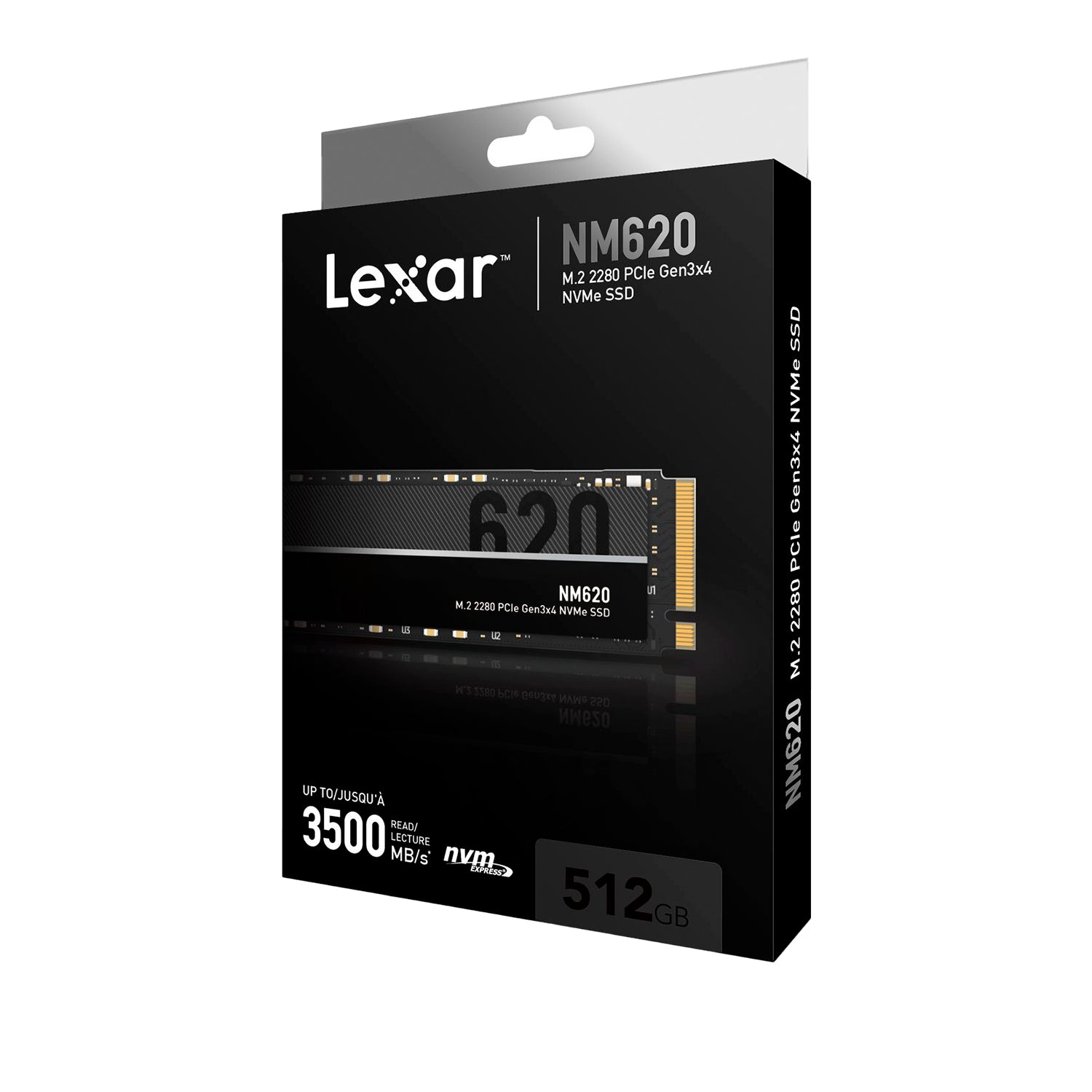 Disco Solido SSD Interno Lexar NM620 512GB M.2 2280 PCIe 3.0 NVMe 1.4 3500MB/s [ LNM620X512G-RNNNG ]