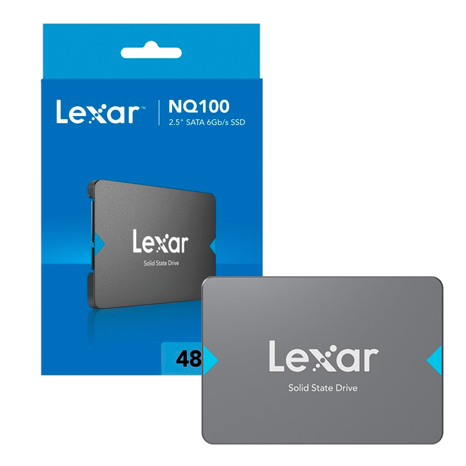 Disco Solido SSD Interno Lexar NQ100 480GB 2.5in SATA III 6Gb/s 550MB/s [ LNQ100X480G-RNNNG ]