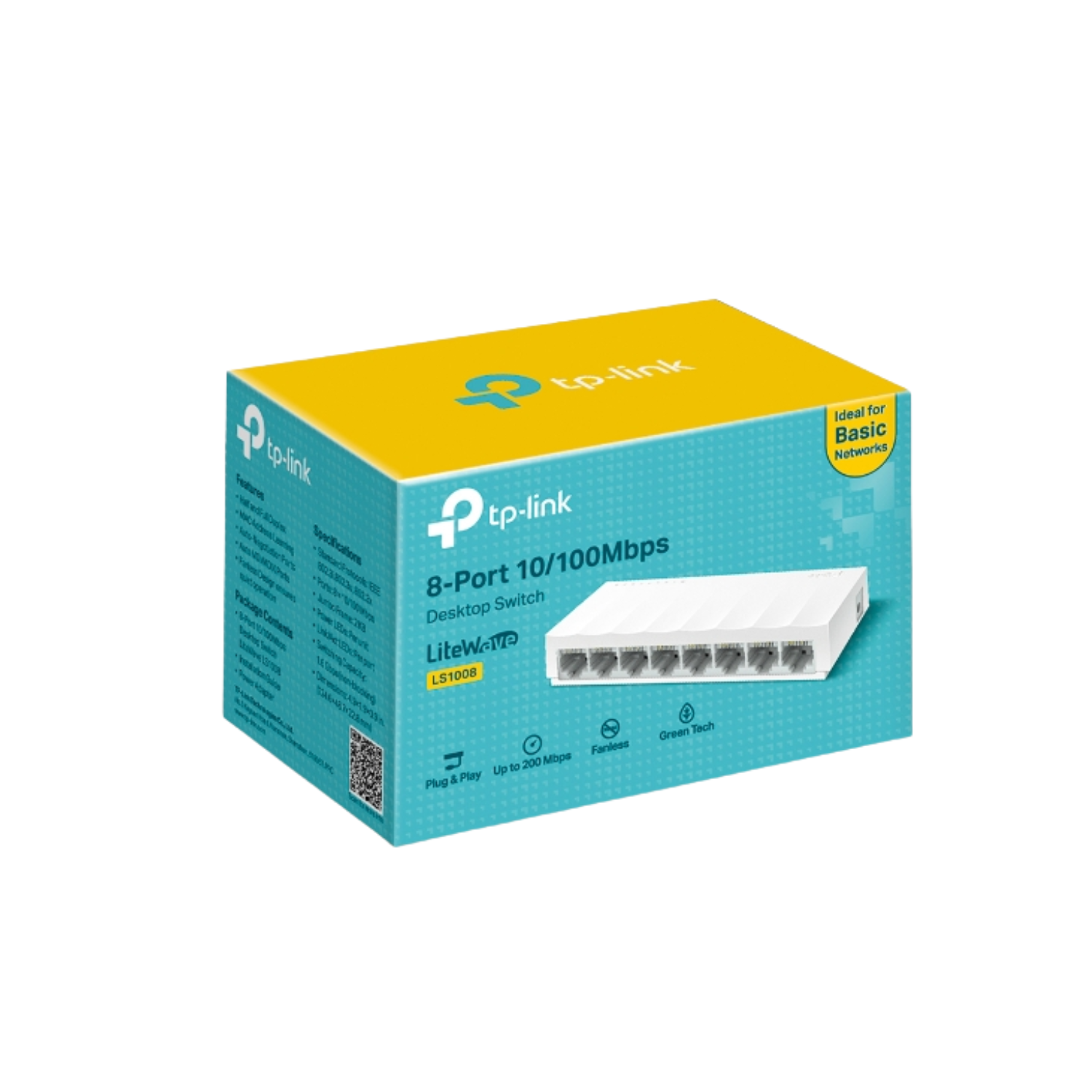 Switch TP-Link LiteWave LS1008 RJ45 10/100 Mbps Blanco