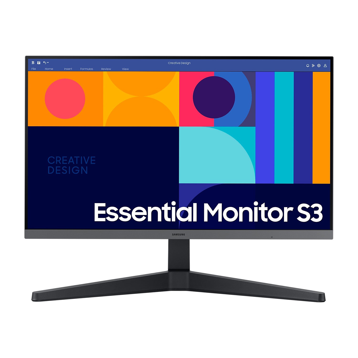 Monitor Samsung Essential S3 24in Full HD IPS 100Hz 4ms DisplayPort HDMI AMD FreeSync Flicker Free