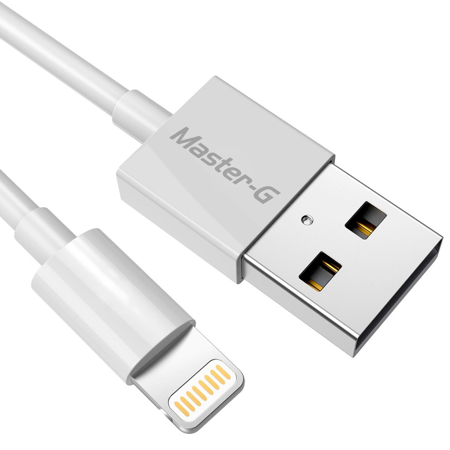 Cable Carga Rápida USB A lightning USB 1m Master G MGCALIG - Mayorista de Tecnología