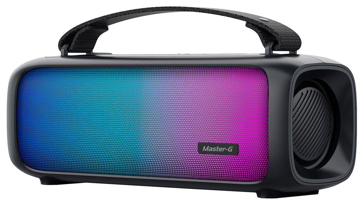 Parlante MasterG GBOOM Bluetooth 2in x2 Funcion TWS LED RGB - Mayorista de Tecnología