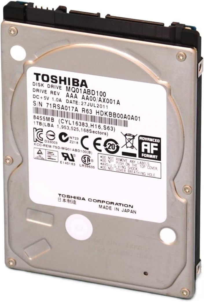 Disco Duro Interno Toshiba 2.5'' 1TB HDD 5400RPM SATA3/SATA [ MQ01ABD100 ] Open Box - LifeMax Distribuidora