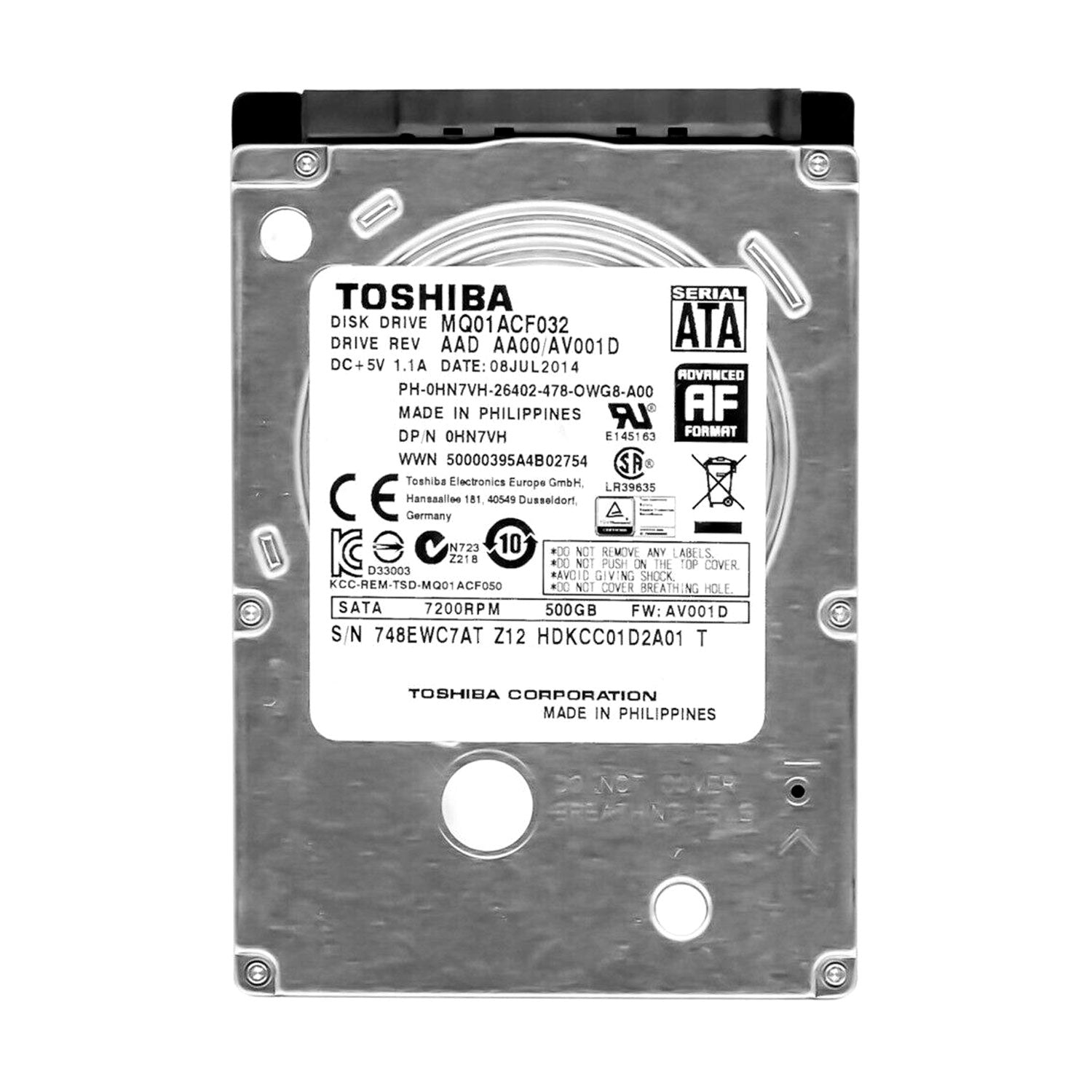 Discos Duro 500GB HDD Toshiba SATA MQ01ACF050 OPEN BOX | Lifemax - Mayorista de Tecnología