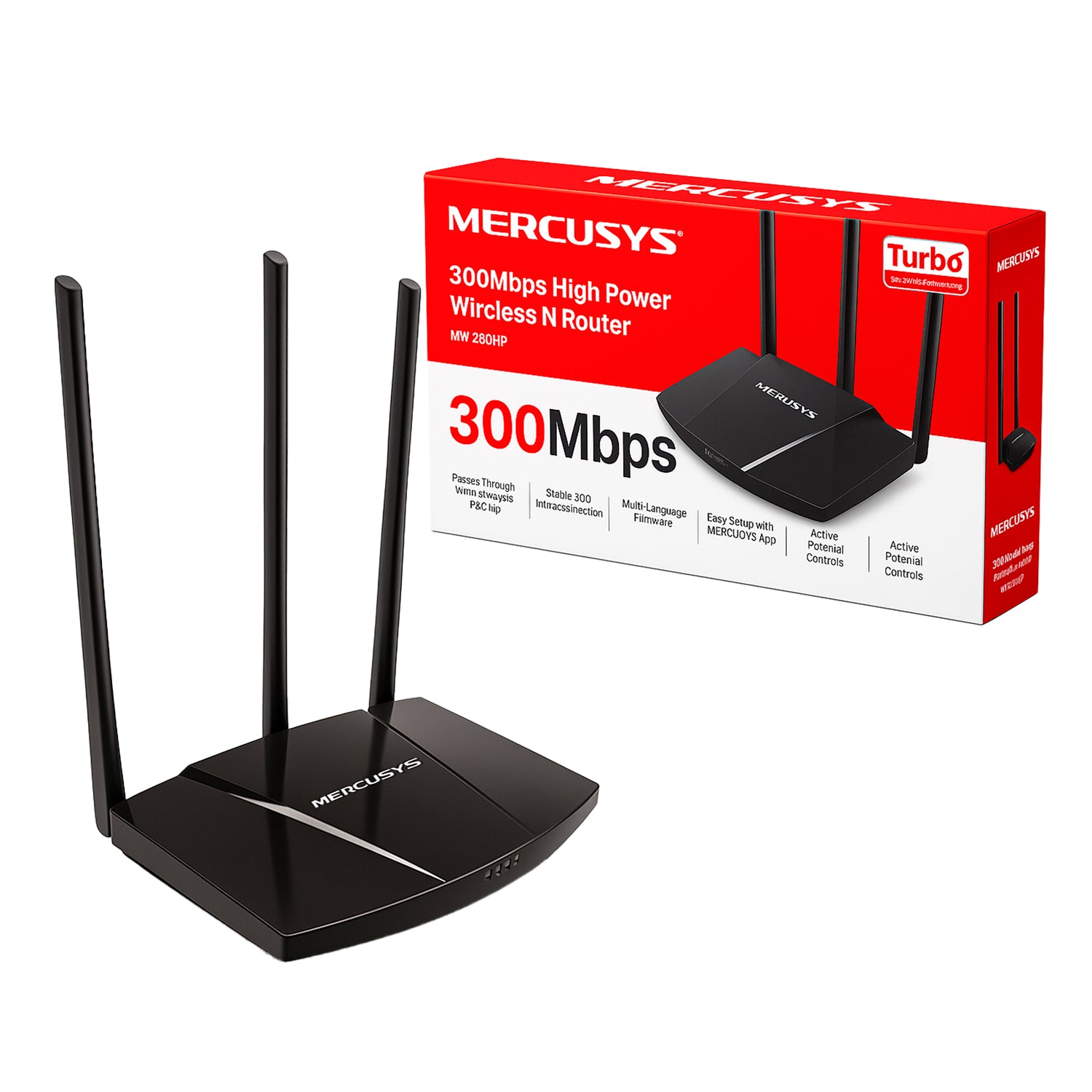 Router Inalambrico Mercusys MW330HP WiFi 2.4GHz 300Mbps