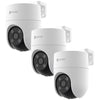 Pack 3 Camaras Wifi IP Ezviz H8C Pro 2K ColorVU IP67 MicroSD