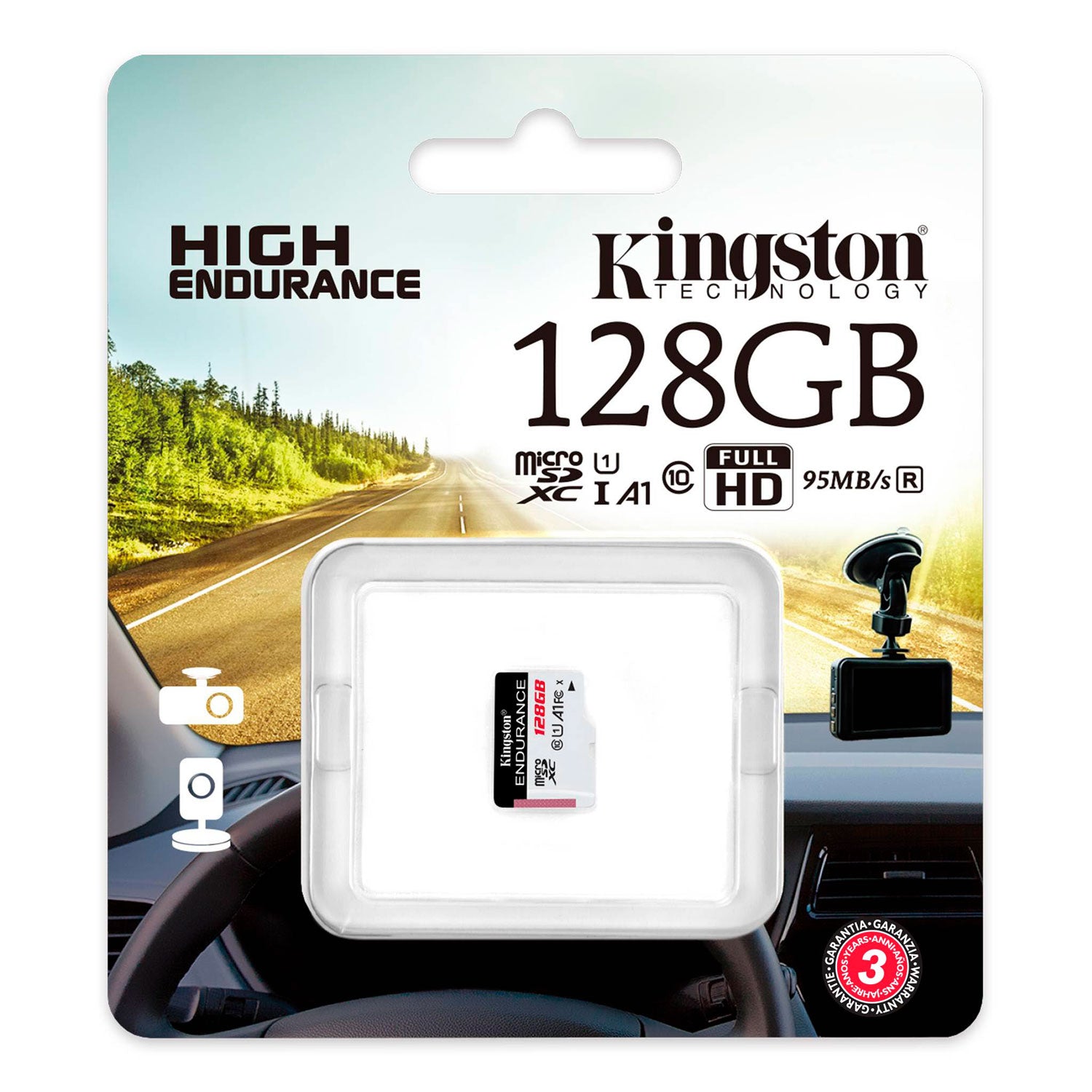 Kingston High Endurance MicroSDXC 128GB FULL HD Clase 10 | Lifemax