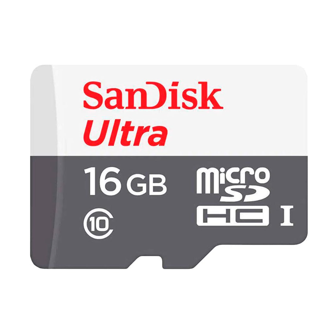 Tarjeta de Memoria MicroSDHC SanDisk 16GB Ultra Clase 10 UHS-I 80MB/s + Adaptador Multiuso