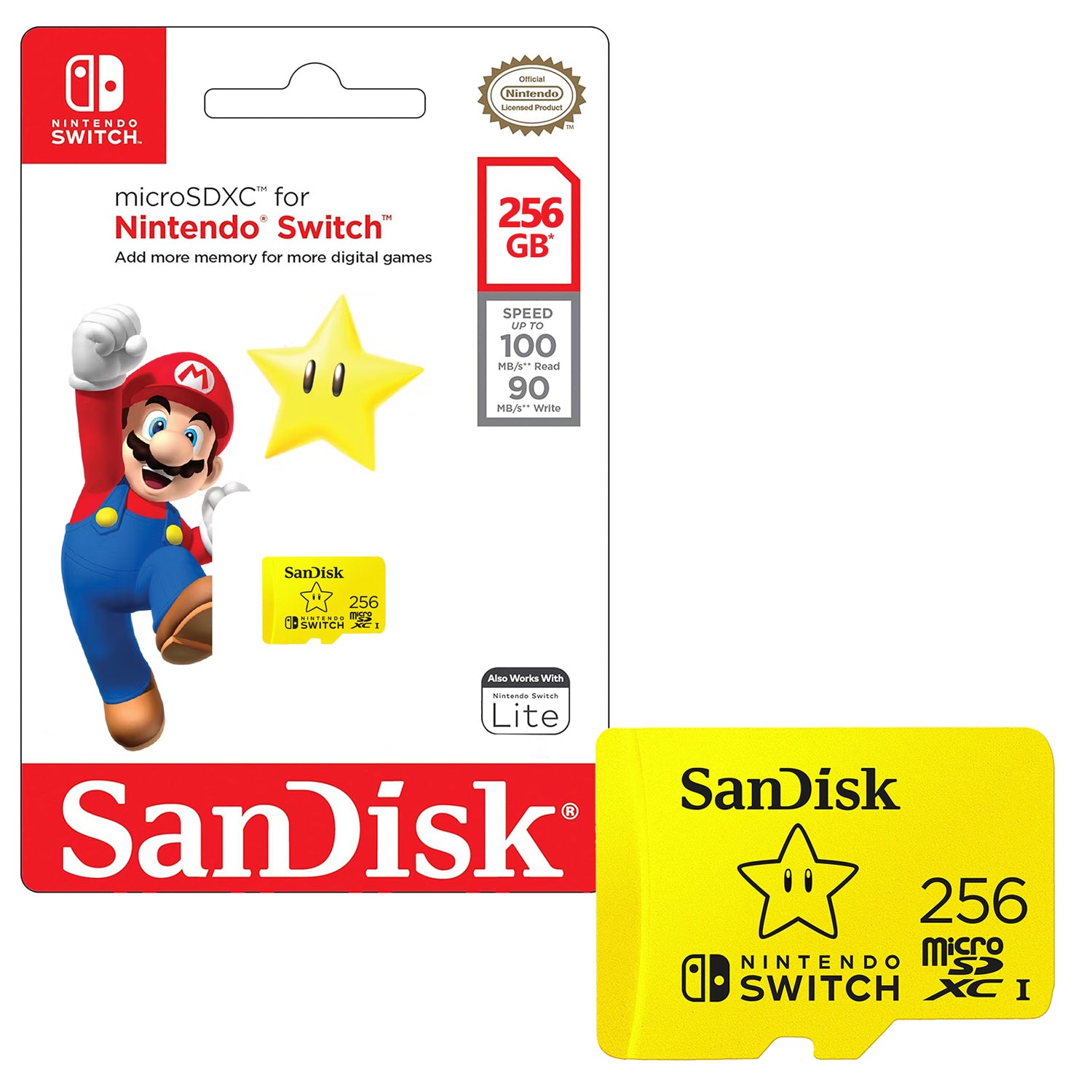 Tarjeta de Memoria MicroSDXC Nintendo Switch 256GB SanDisk UHS-I U3 4K 100MB/s - Mayorista de Tecnología