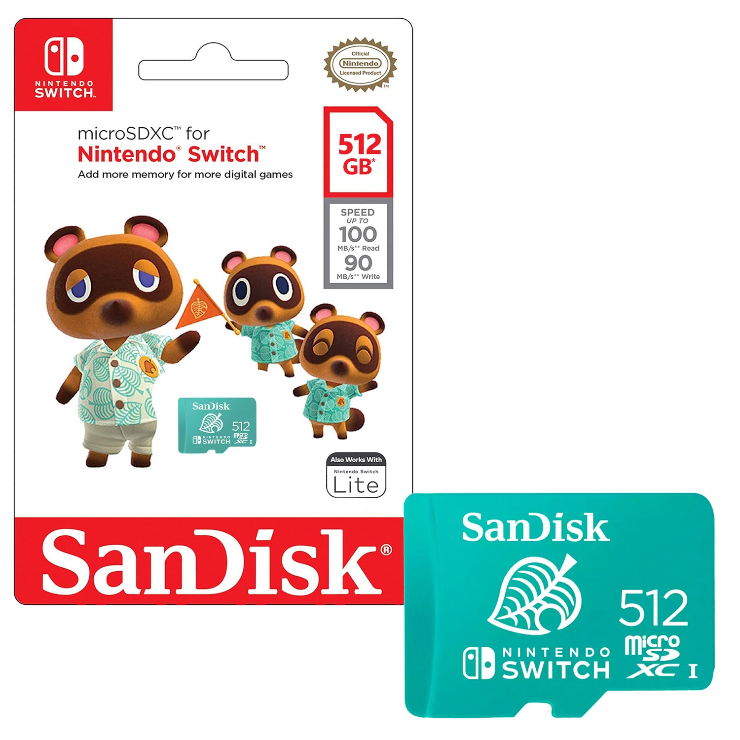 Tarjeta de Memoria MicroSDXC Nintendo Switch 512GB SanDisk UHS-I U3 4K 100MB/s - Mayorista de Tecnología