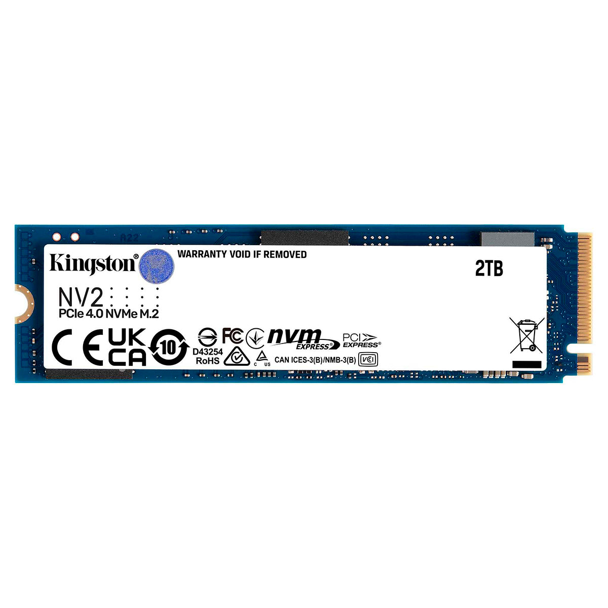 Disco Solido SSD Interno Kingston NV2 2TB M.2 PCIe 4.0 NVMe - Mayorista de Tecnología