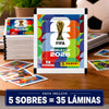 Pack de 5 sobres de laminas Panini Mundial 2026 35 laminas