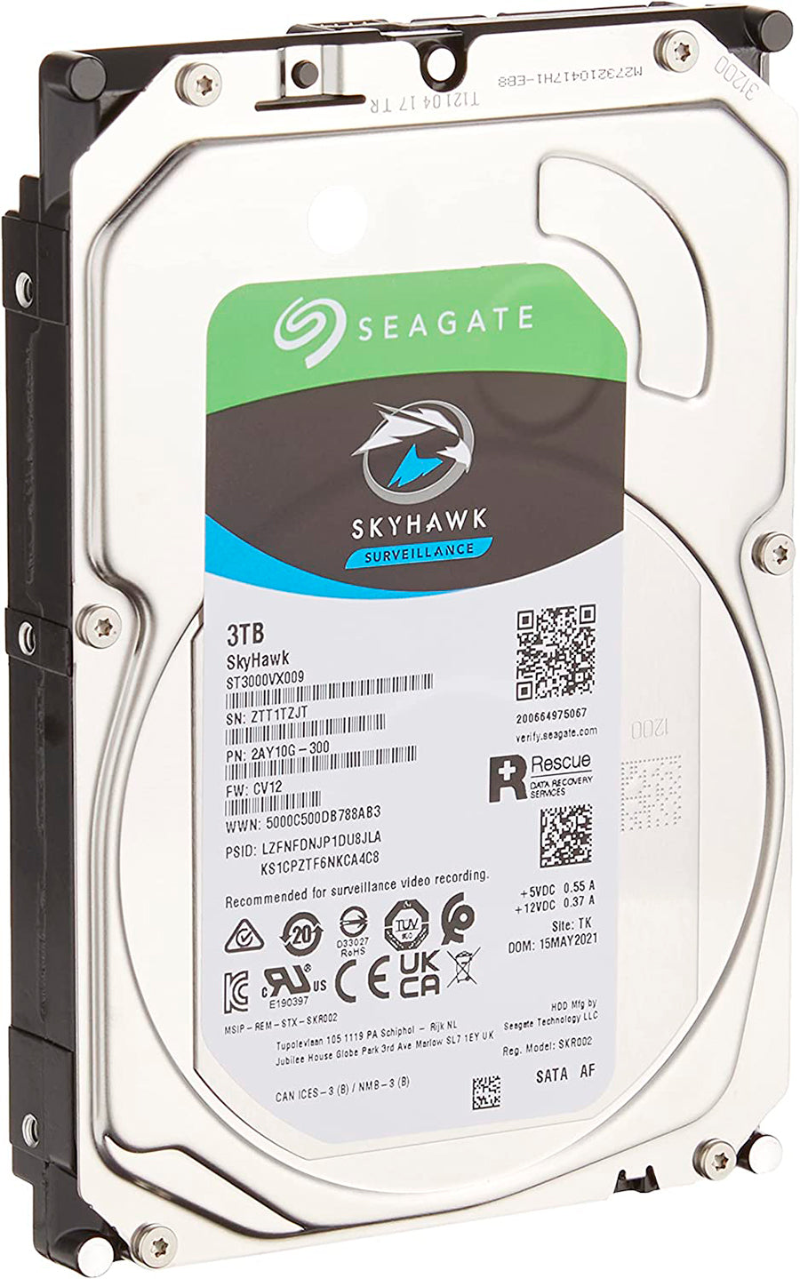 Disco Duro Seagate SkyHawk 3 TB 3.5in PC/DVR/NVR Vigilancia - Mayorista de Tecnología