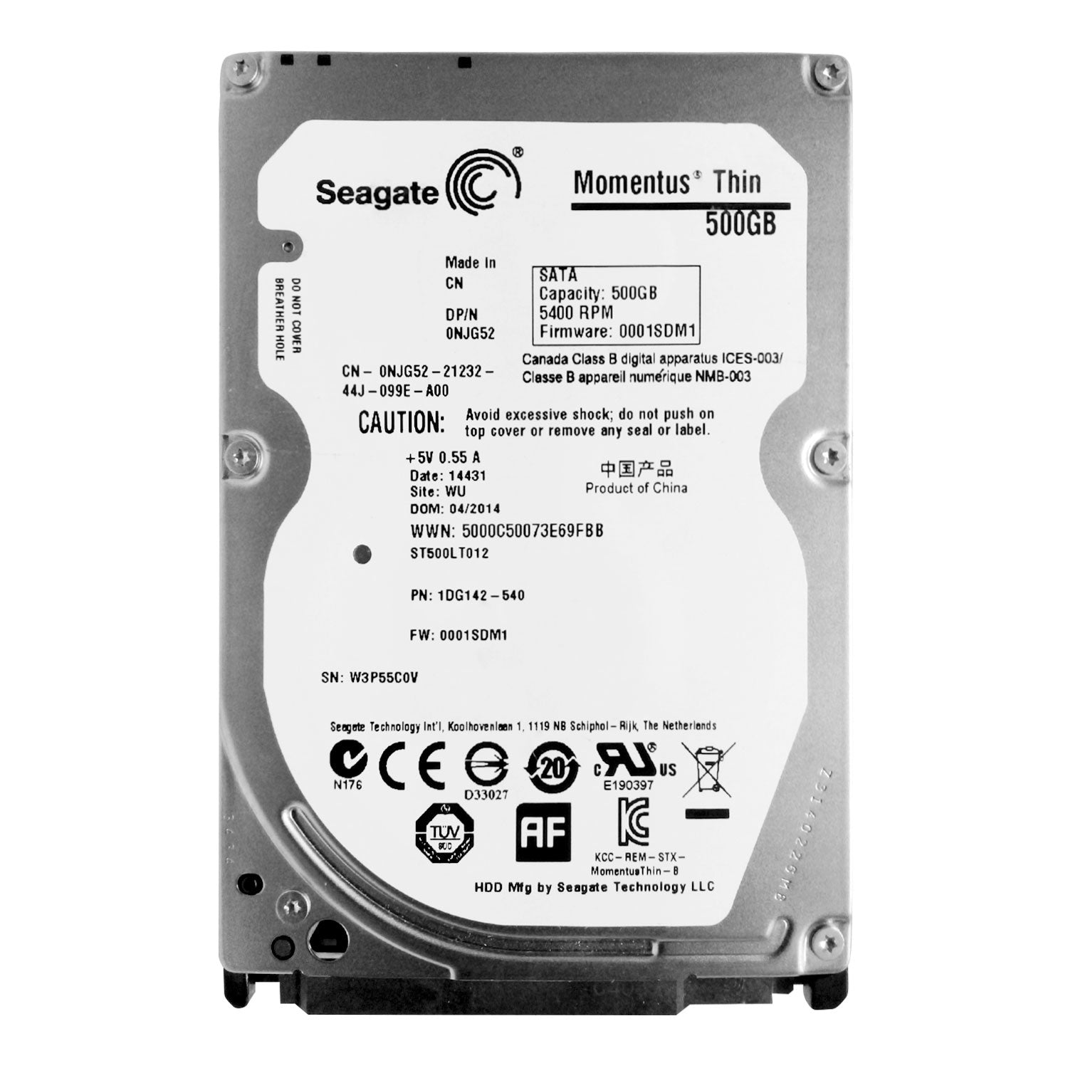 Disco Duro Interno Seagate Momentus 500GB 2.5" HDD 5400RPM Notebook SATA 2 [ ST500LT012 ] Open Box - Mayorista de Tecnología