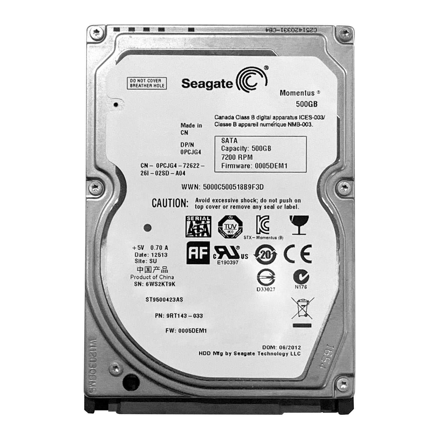 Disco Duro Interno Seagate Momentus 500GB SATA II OPEN BOX | Lifemax - Mayorista de Tecnología