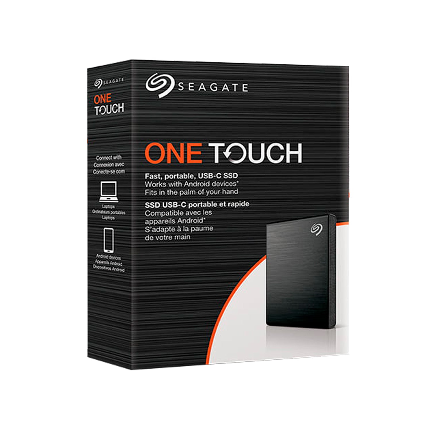 Disco Solido SSD Externo Portatil Seagate One Touch 500GB USB-C 1030MB/s Rescue [ STKG500400 ]