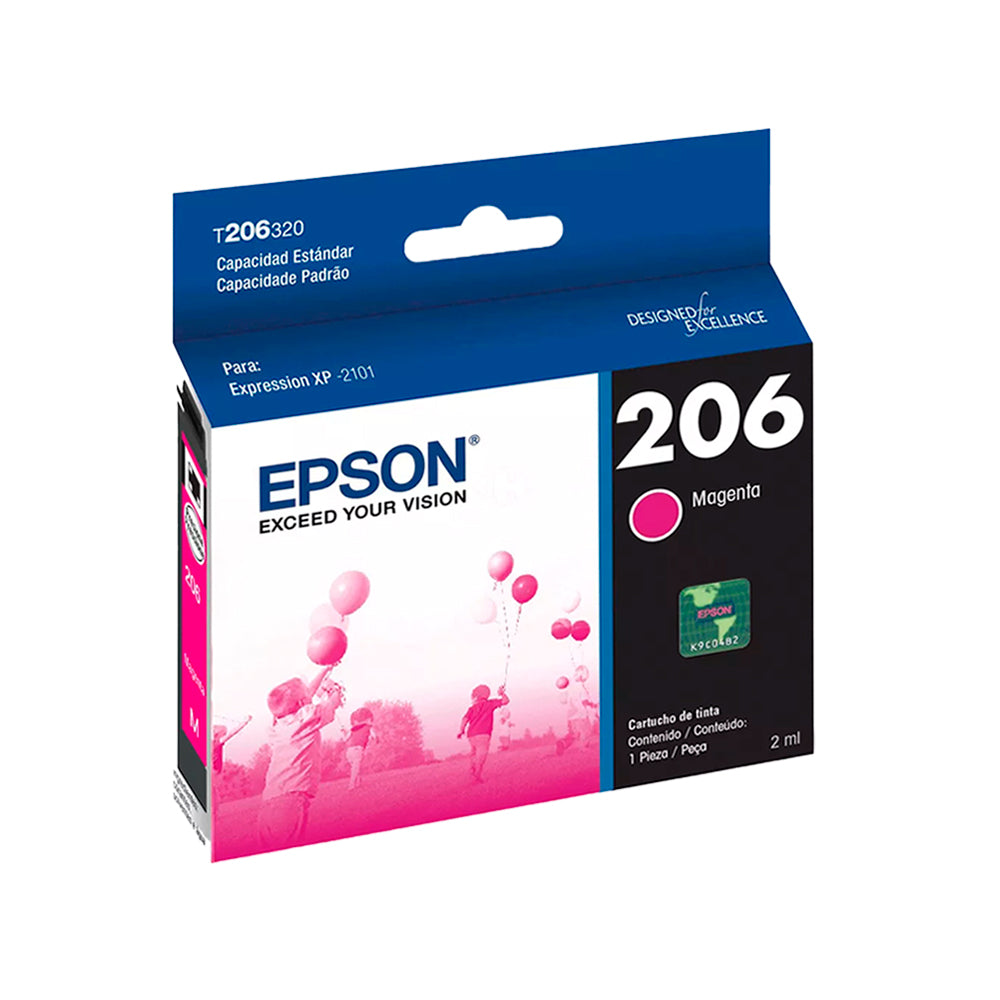 Cartuchos De Tinta Epson T206 Originales Funciona Con XP-2101 - Mayorista de Tecnología