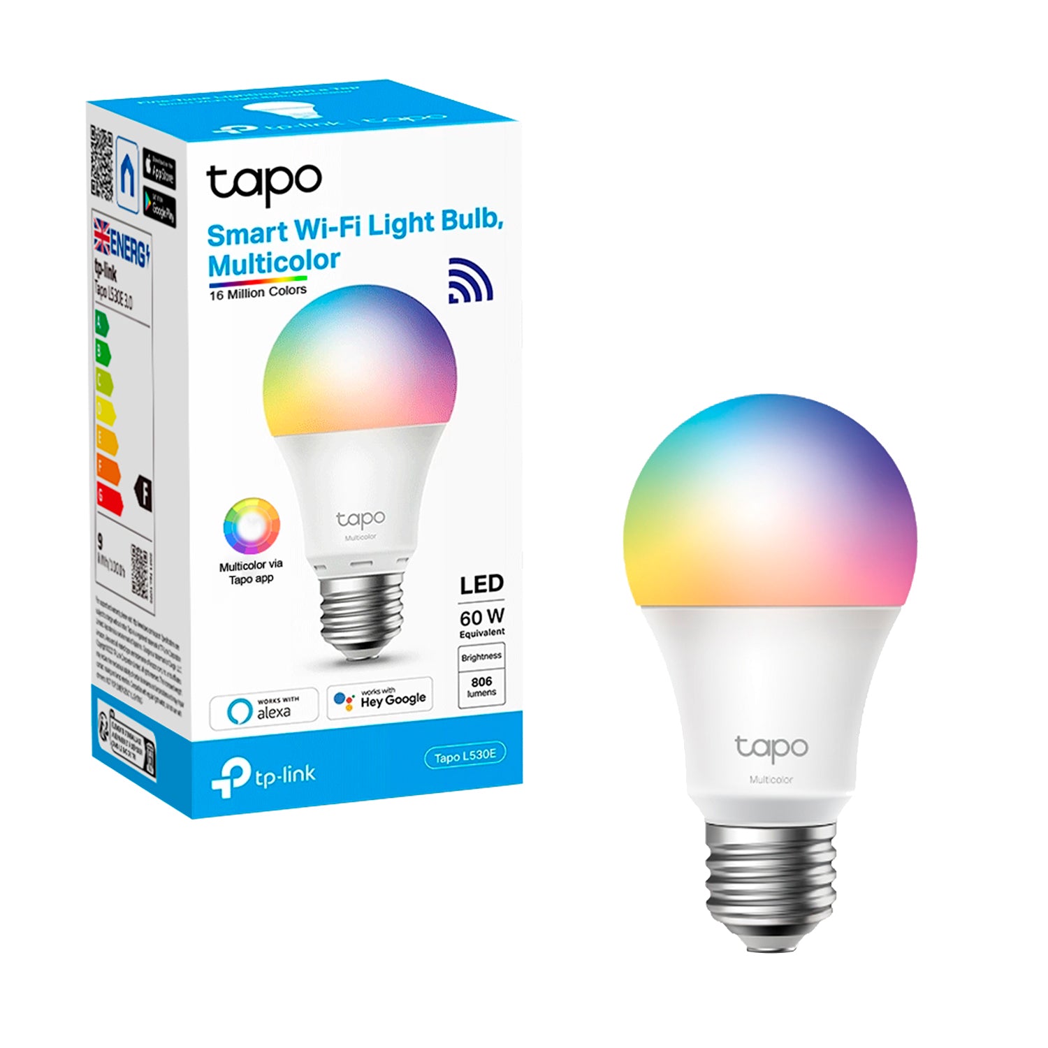 Ampolleta Inteligente Wifi TP-Link Tapo L530E RGB App Movil Compatibilidad Alexa Google Assistant - Mayorista de Tecnología