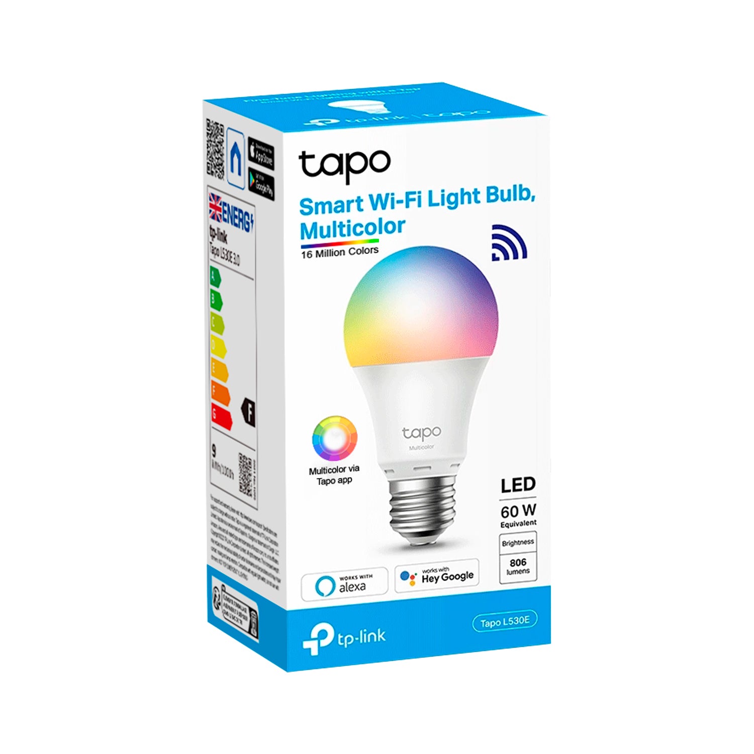 Ampolleta Inteligente Wifi TP-Link Tapo L530E RGB App Movil Compatibilidad Alexa Google Assistant