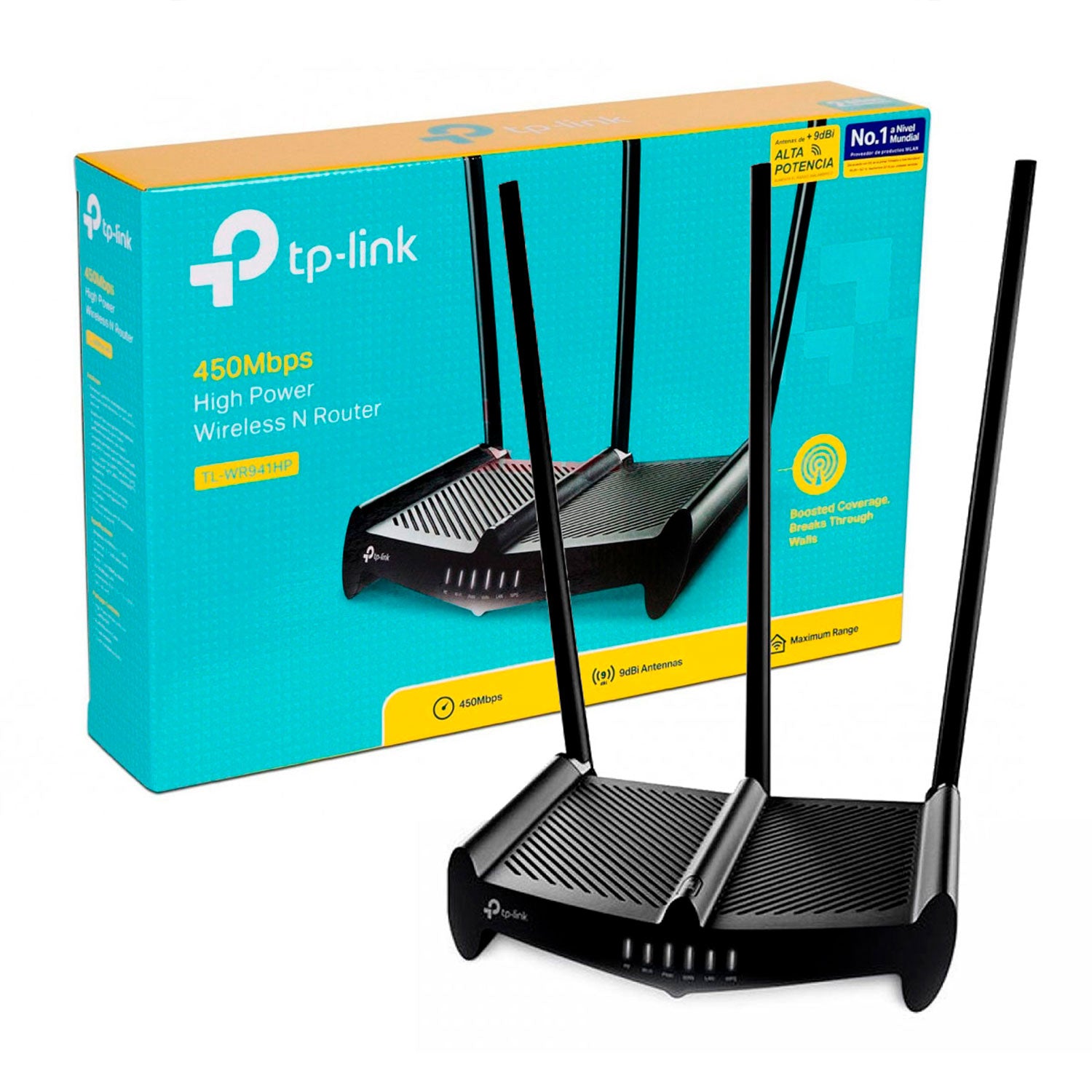 Router Rompemuros 450Mbps 3 antenas Tp-Link TL-WR941HP - LifeMax Distribuidora