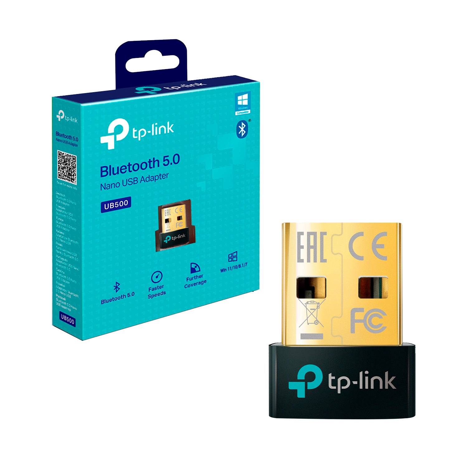 Adaptador Bluetooth 5.0 TP-Link UB500 Nano USB 2.0 Pc / Notebook Compatible Windows 7 / 8.1/ 10 / 11 - Mayorista de Tecnología