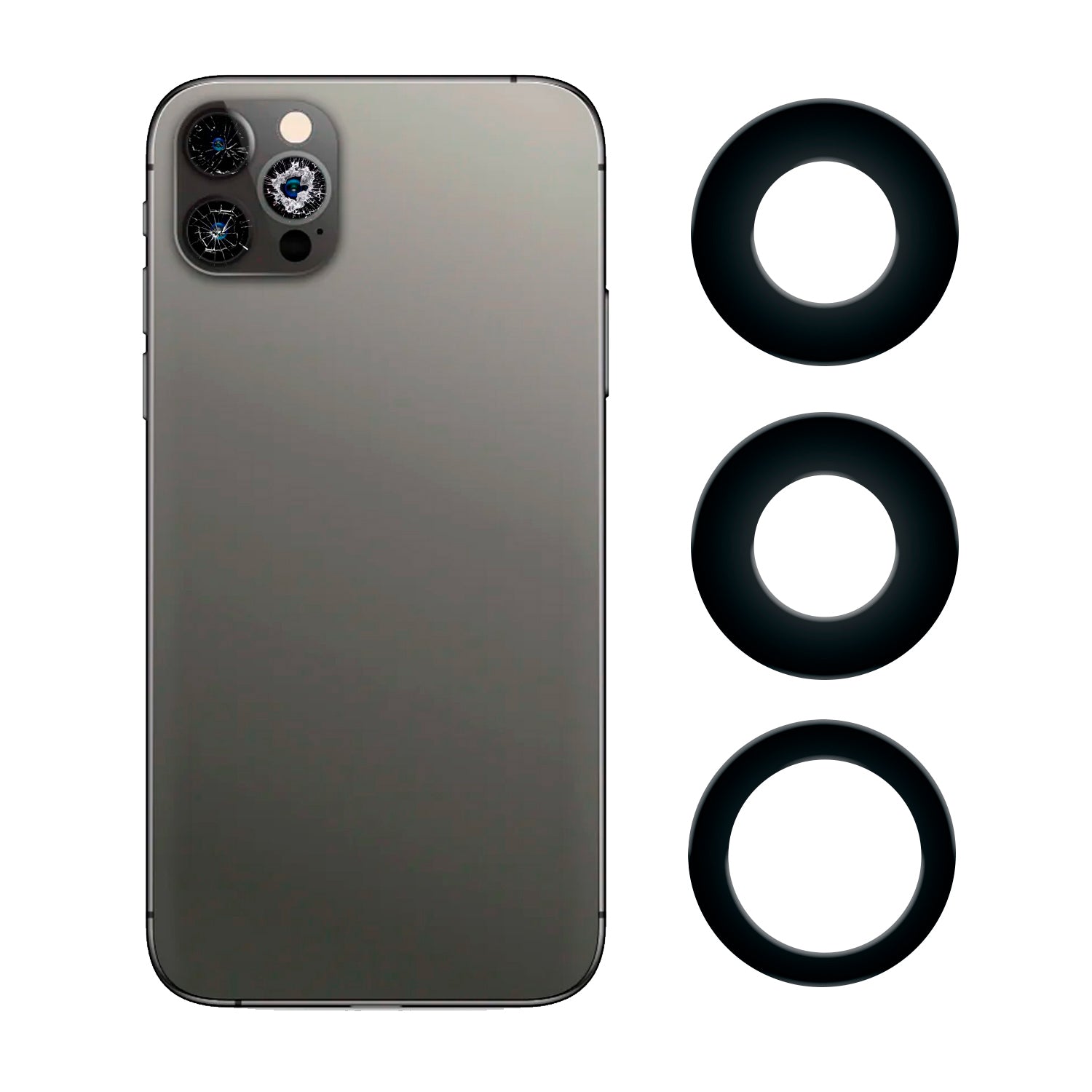 Vidrio de Camara Trasera Compatible con iPhone 15 Pro Max