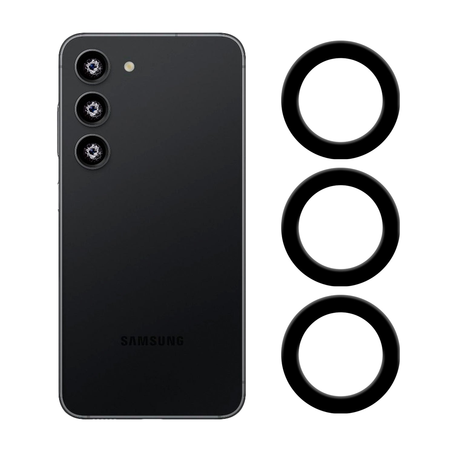 Vidrio de Camara Trasera Compatible con Samsung S23 + Adhesivo