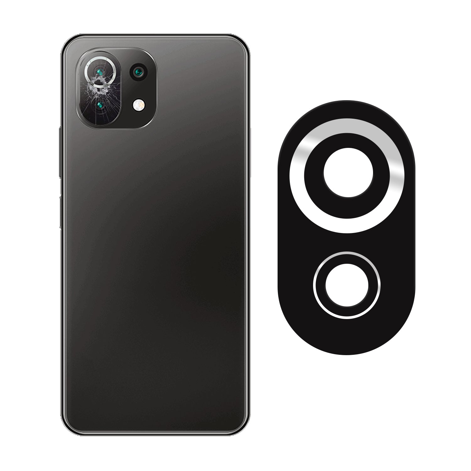 Vidrio de Camara Trasera Compatible con Xiaomi Mi 11 Lite