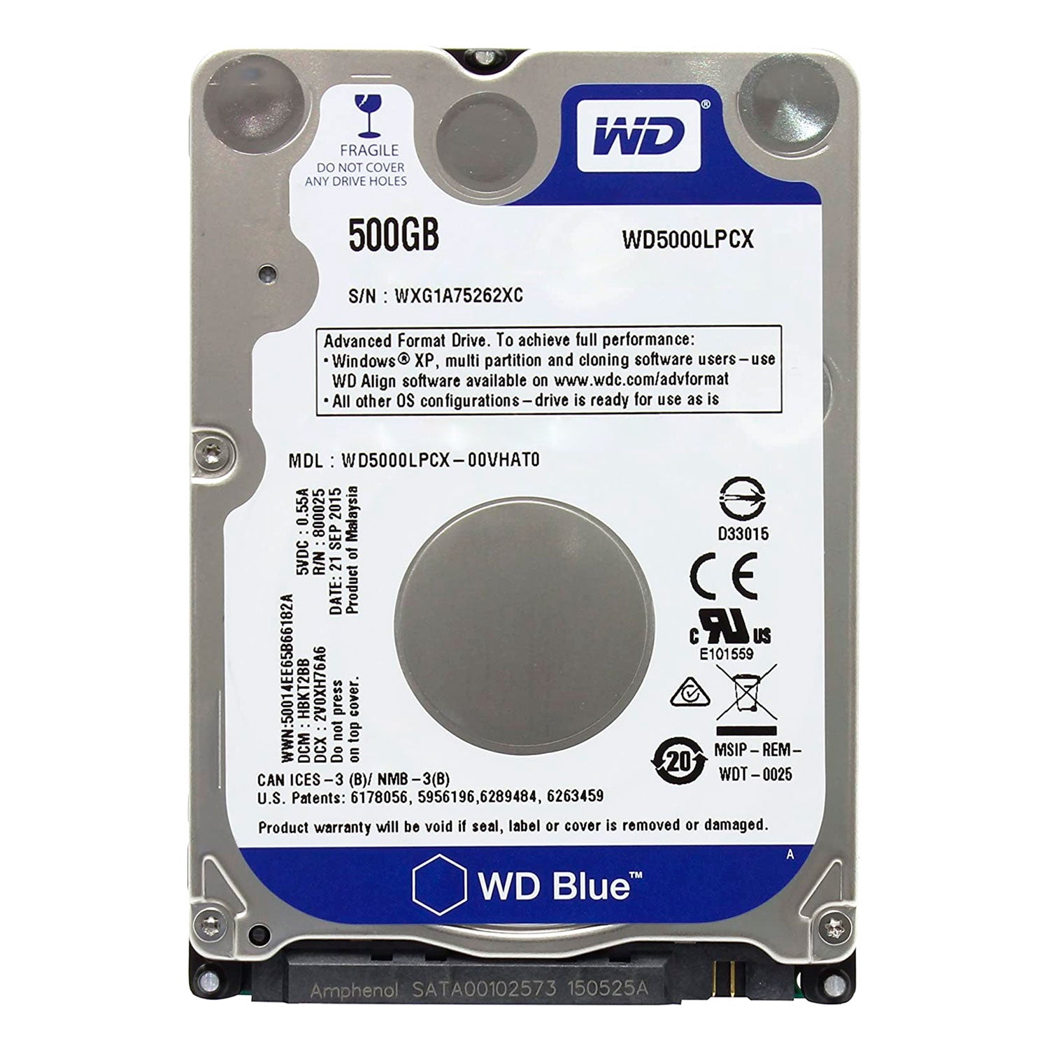 Disco Duro Interno Western Digital WD5000LPCX 500GB OPEN BOX | Lifemax - Mayorista de Tecnología