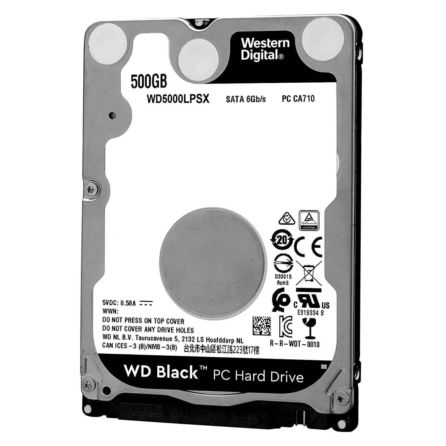 Disco Duro Interno Western Digital Black 2.5" 500GB 7200RPM Serial ATAIII [ WD5000LPSX ] Open Box - LifeMax Distribuidora