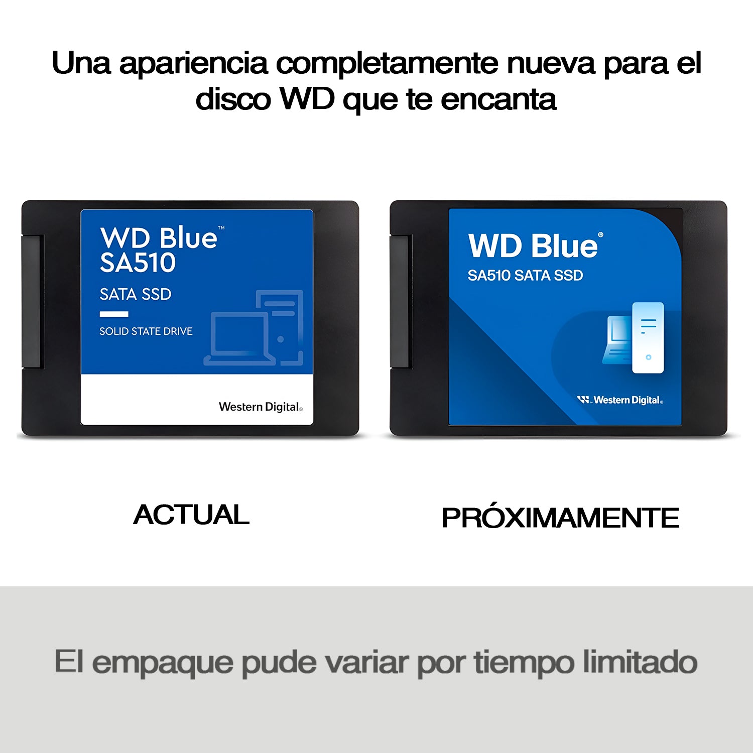Disco Solido SSD Interno WDBlue 500GB 2.5in 560MB/s SATA 3