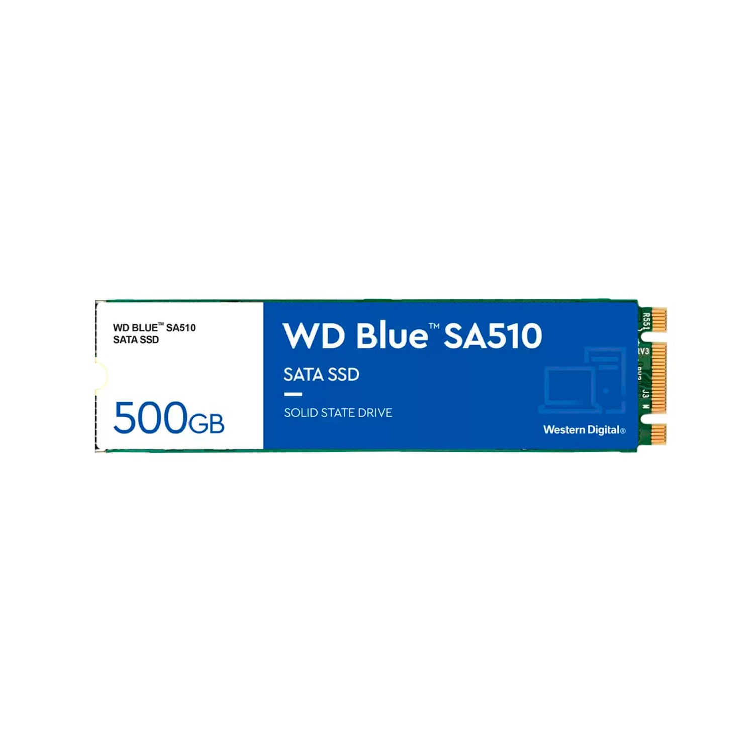 Disco Solido SSD Interno WD Blue 500GB M.2 2280 SA510 SATA 3 - Mayorista de Tecnología