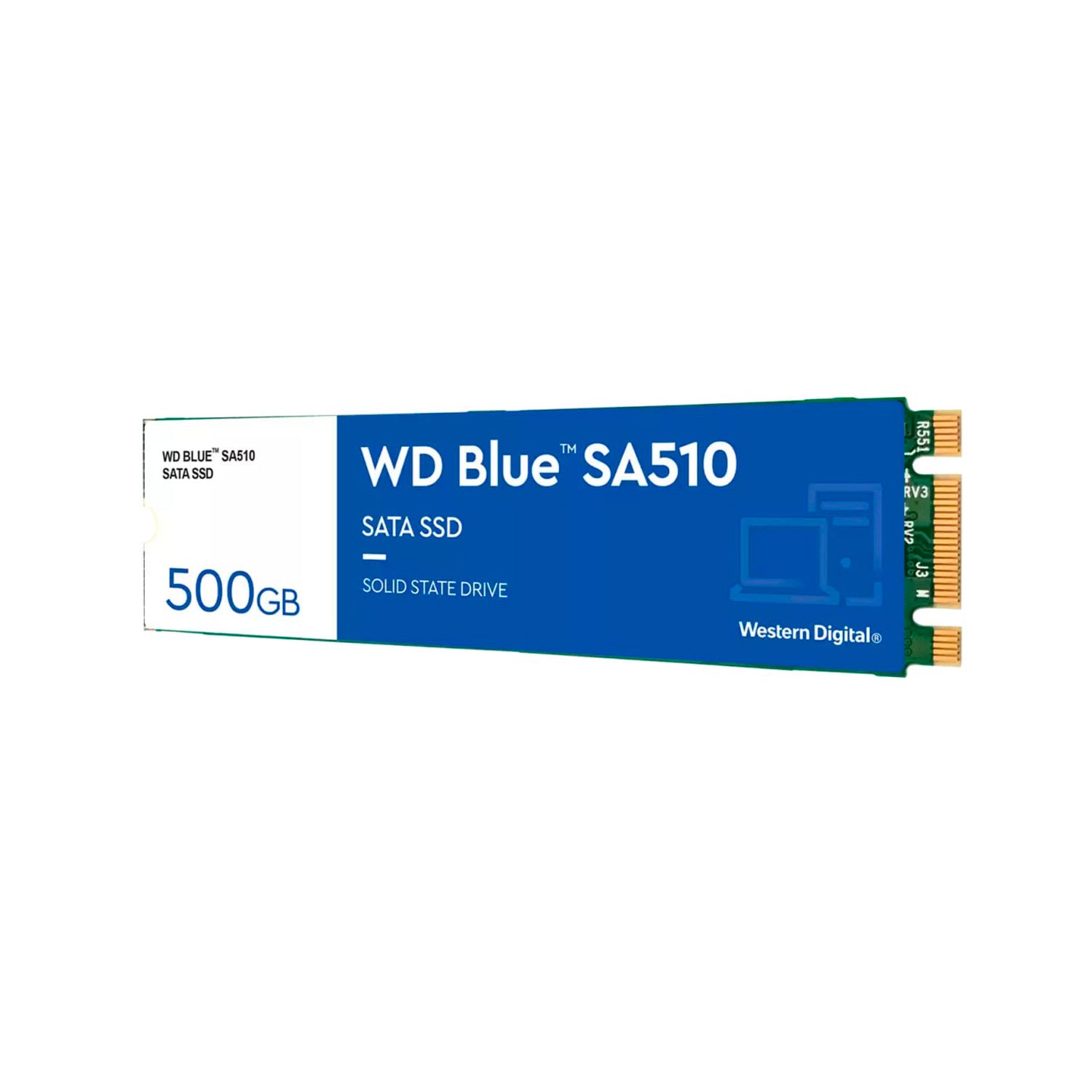 Disco Solido SSD Interno WD Blue 500GB M.2 2280 SA510 SATA 3