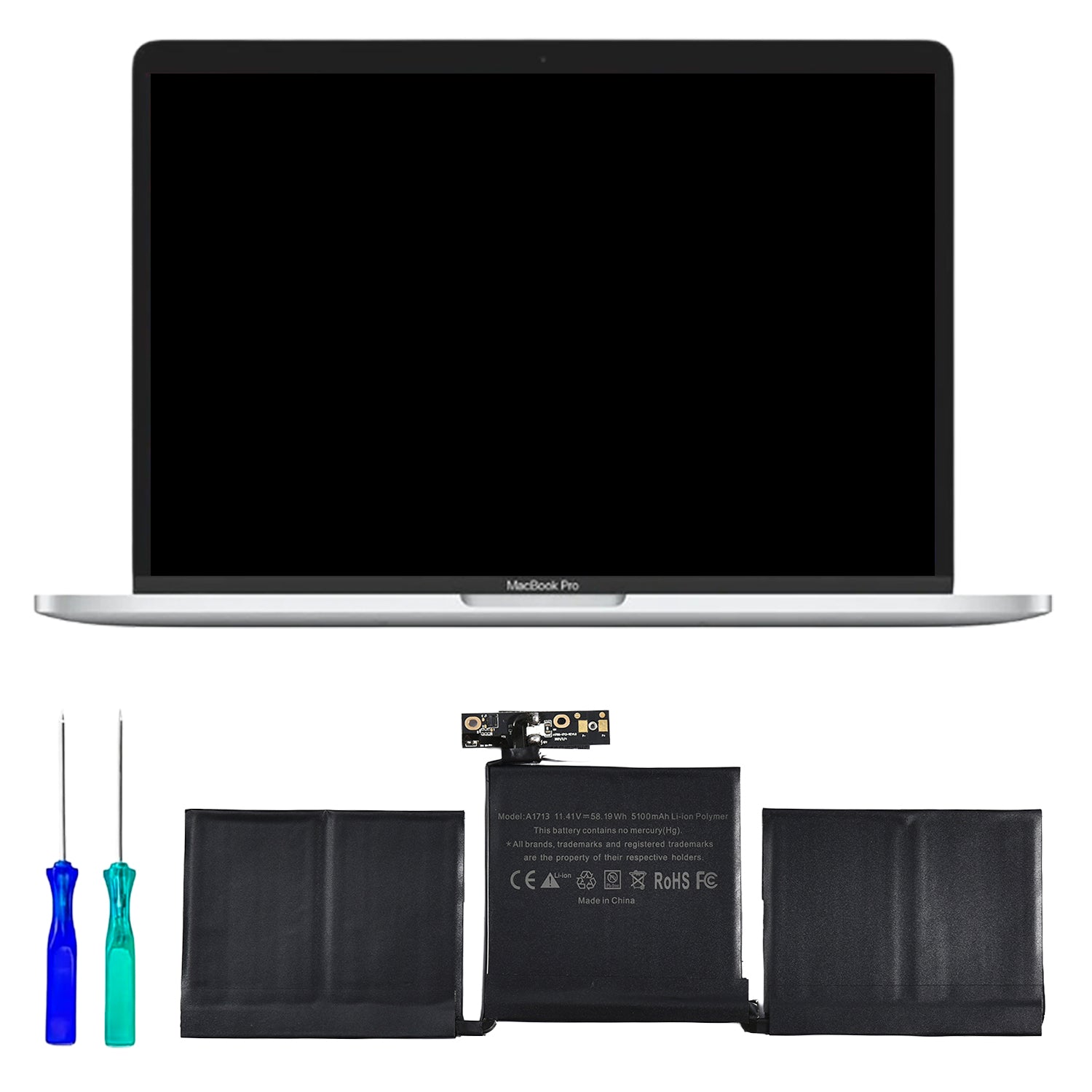 Bateria Yiiko Compatible con MacBook Pro Retina 2017 58 Wh