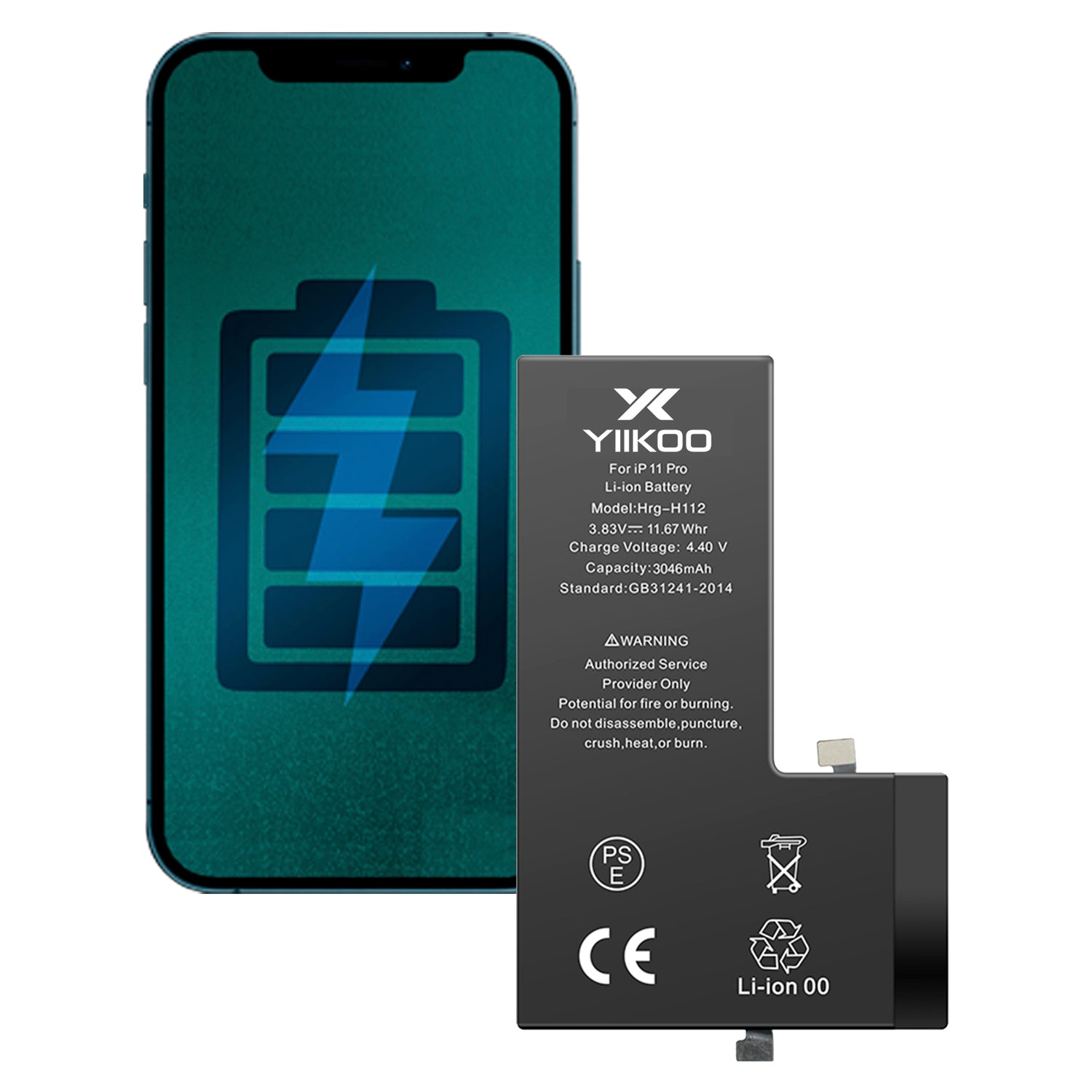 Bateria para iPhone 11 Pro YIIKOO Proteccion sobrecarga