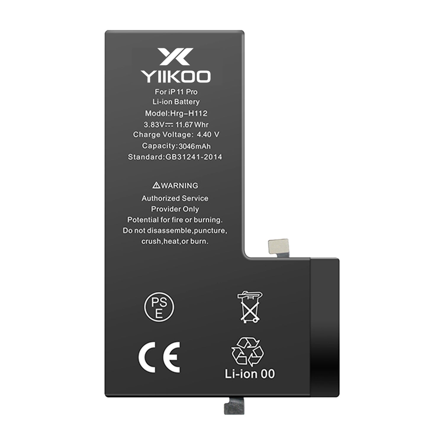Bateria para iPhone 11 Pro YIIKOO Proteccion sobrecarga