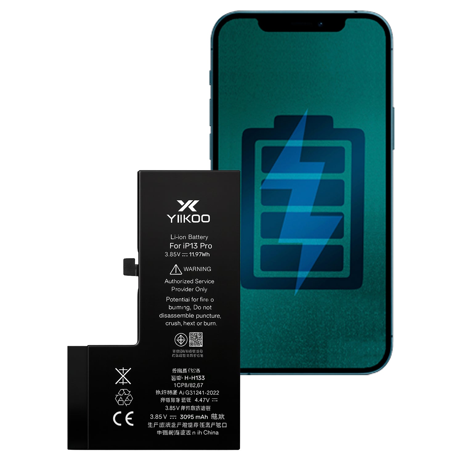 Bateria para iPhone 13 Pro YIIKOO Proteccion sobrecarga