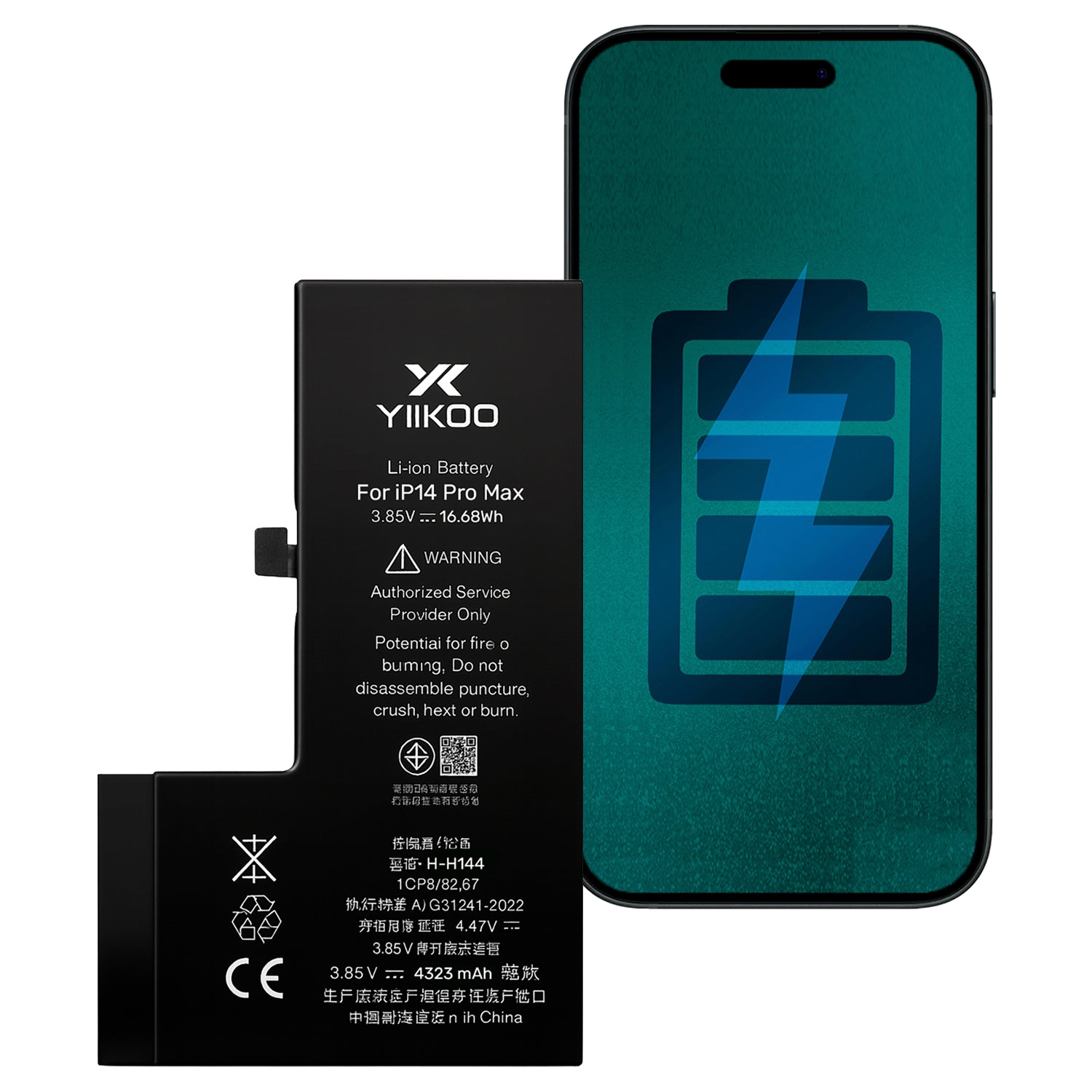 Bateria para iPhone 14 Pro Max YIIKOO Proteccion Sobrecarga