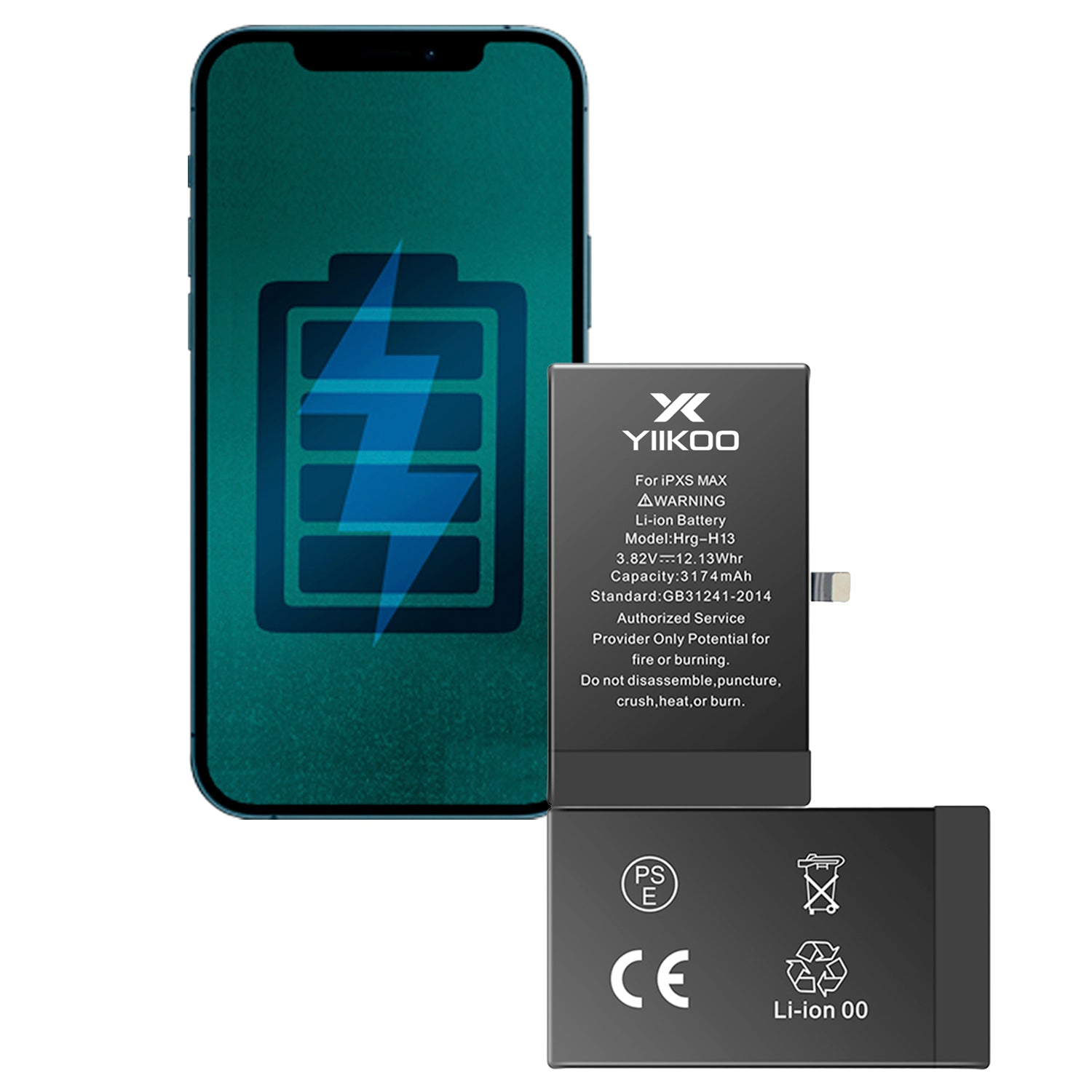 Bateria para iPhone XS Max YIIKOO Proteccion sobrecarga