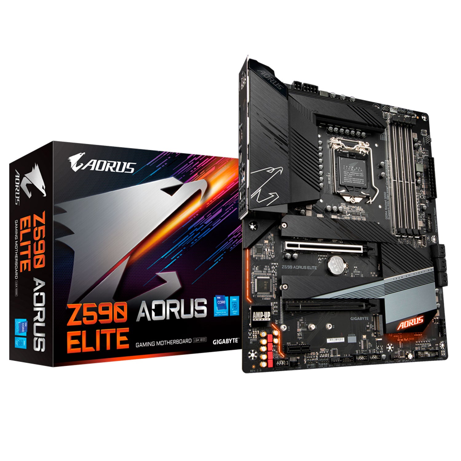 Placa Madre Z590 Aorus Elite Gaming LGA 1200 DDR4 USB 3.2 Tipo-C M.2 Factor ATX [ Z590AORUSELITE ] - LifeMax Distribuidora