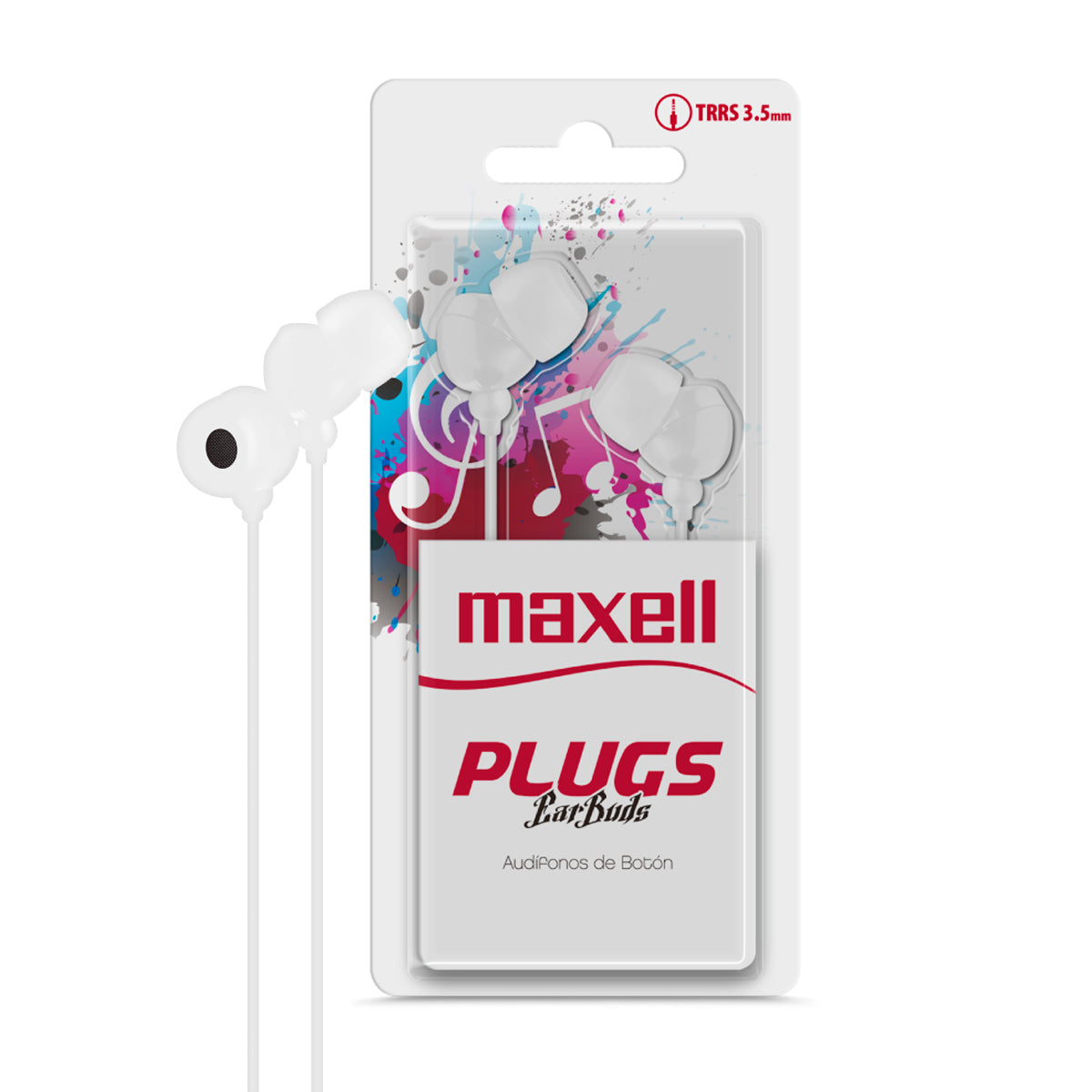 Audifonos IN-225 Maxell Plugs Ear Buds TRS 3.5mm In-ear - Mayorista de Tecnología