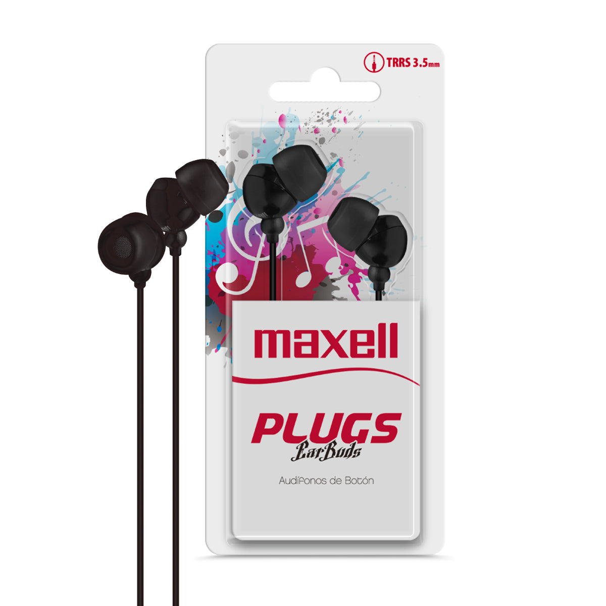 Audifonos IN-225 Maxell Plugs Ear Buds TRS 3.5mm In-ear - Mayorista de Tecnología