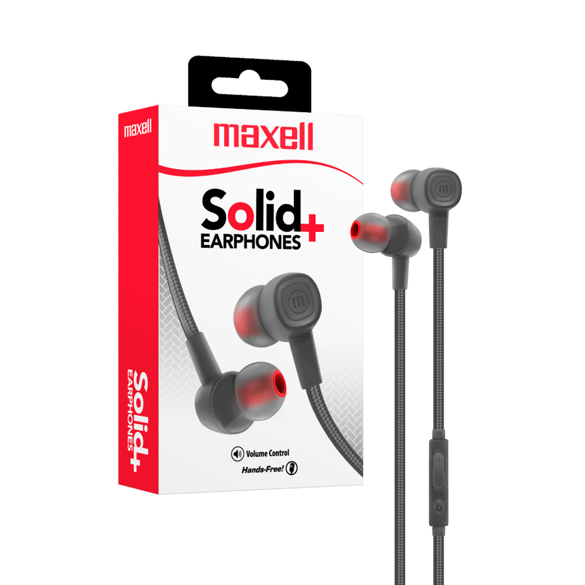 Audifonos SIN-8 Maxell Solid+ Earphones TRRS 3.5mm Handsfree