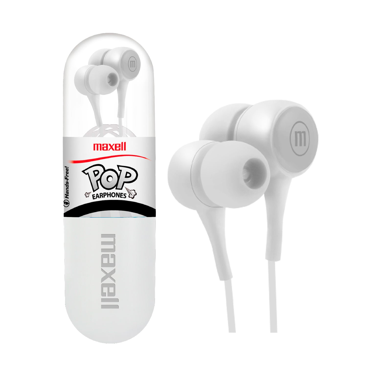 Audifonos Maxell Pop In-ear Conector 3.5mm Manos Libres Microfono Cable Anti-enredos con Estuche - Mayorista de Tecnología