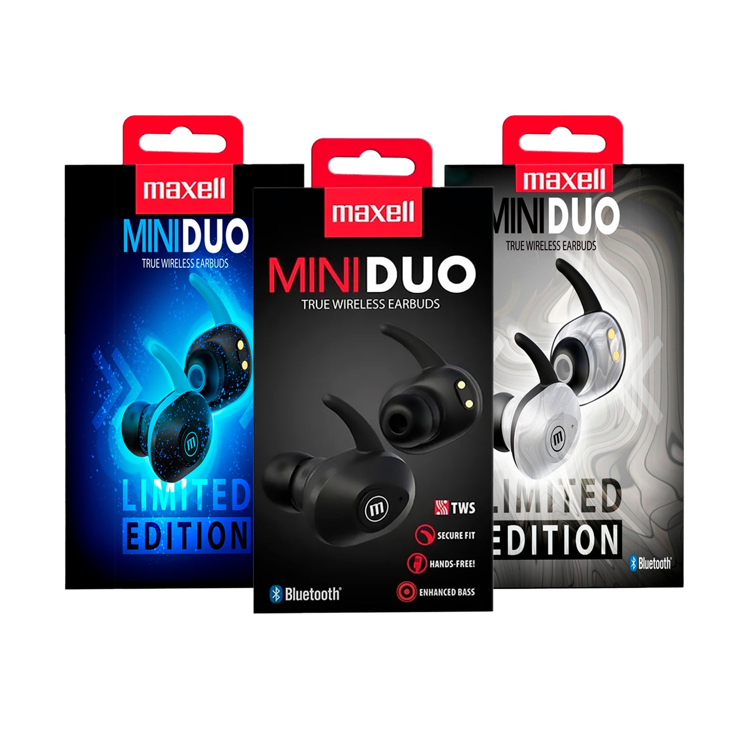 Audifonos Inalambricos Mini Duo Maxell Earbuds Bluetooth Manos Libres con Microfono Led