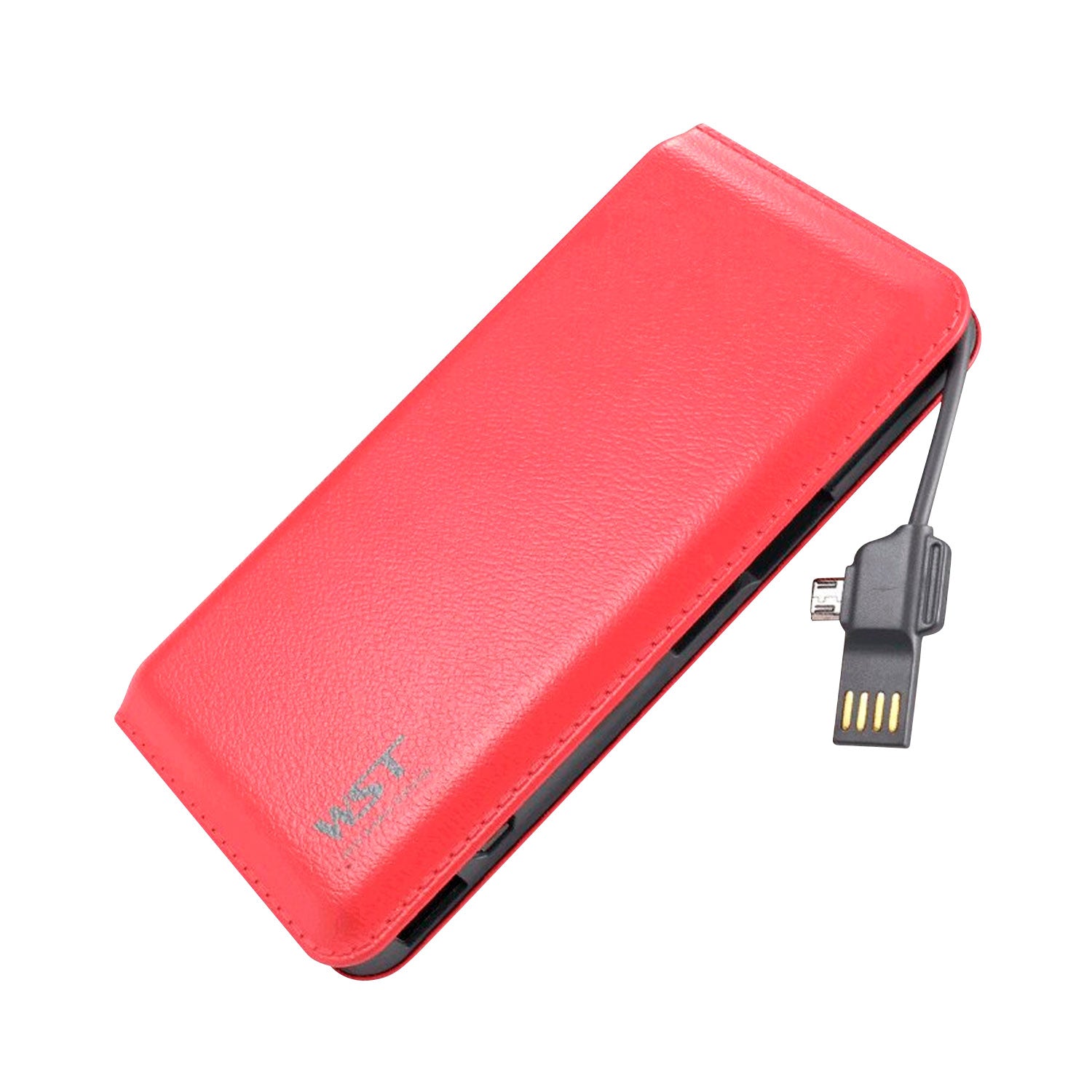 Bateria Externa Power Bank WST DP663 9000mAh DC 5V 2A 2.1A Power Indicador Textura Cuero | Lifemax - LifeMax Distribuidora